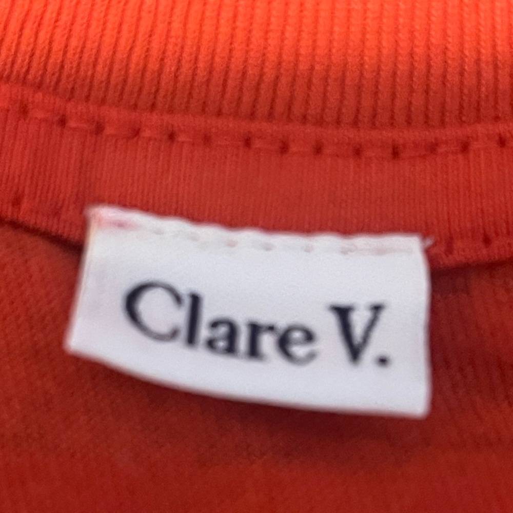 Clare V Le Pufff in Poppy:Navy Breton Stripe Long sleeve Tee French Girl 🇫🇷 - Picture 8 of 11